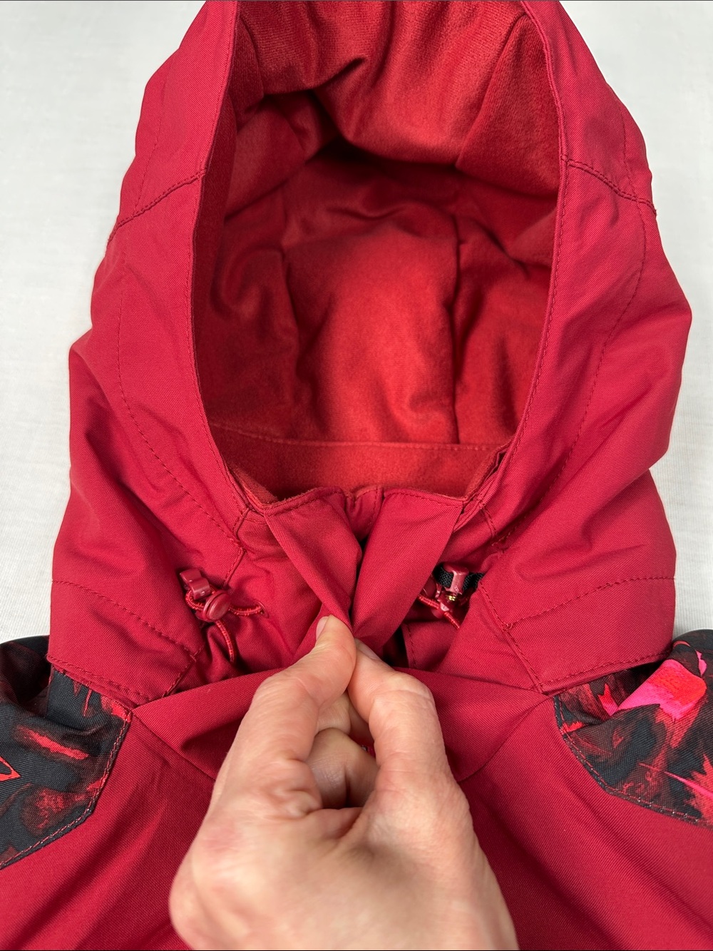 O’Neill Wavelite Ski Snowboard Jacket Womens XS Red Pink Black Floral 10K - Picture 2 of 16